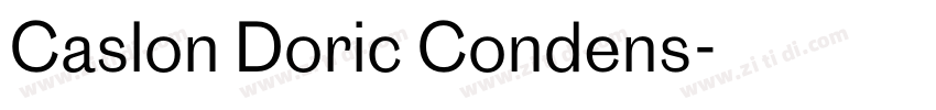 Caslon Doric Condens字体转换